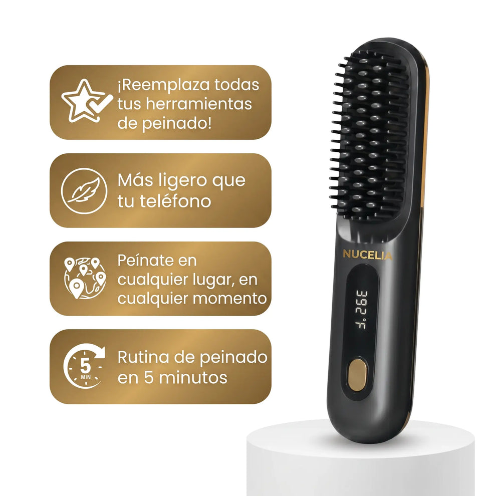LissUP®: El PRIMER cepillo alisador inteligente para cabello corto