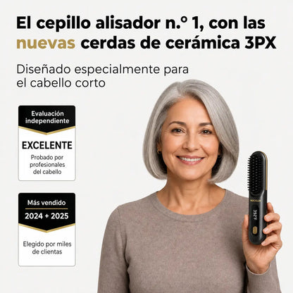 LissUP®: El PRIMER cepillo alisador inteligente para cabello corto