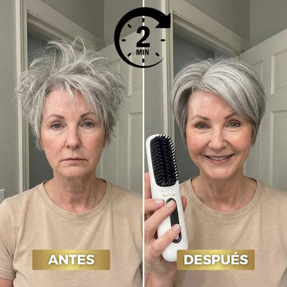 LissUP®: El PRIMER cepillo alisador inteligente para cabello corto