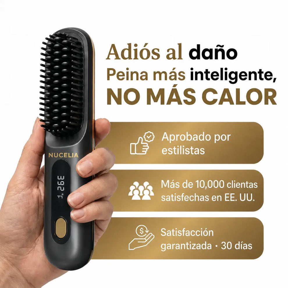 LissUP®: El PRIMER cepillo alisador inteligente para cabello corto