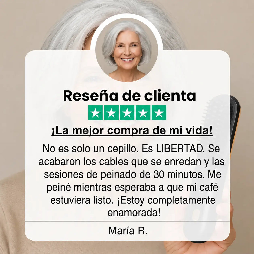 LissUP®: El PRIMER cepillo alisador inteligente para cabello corto
