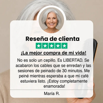 LissUP®: El PRIMER cepillo alisador inteligente para cabello corto